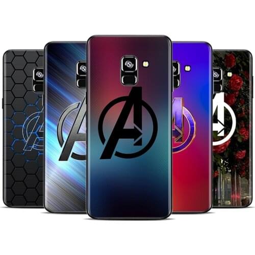 Marvel Avengers Logo Marble For Samsung Galaxy A9 A8 A7 A6 A5 A3 Star Plus M31S M60S M40 M30 M21 M20 M10 M10S Phone Case