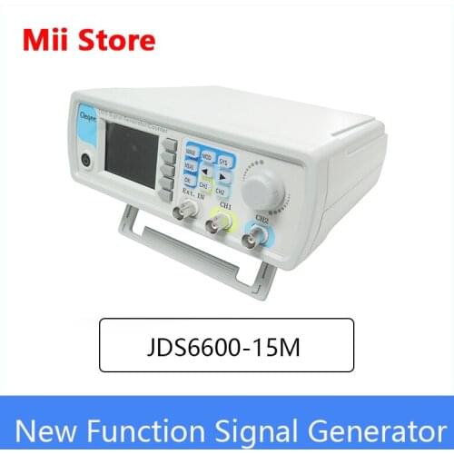 New Cleqee JDS6600-15M 15MHZ LCD Display Digital Control Dual-channel DDS Function frequency meter Arbitrary Signal Generator