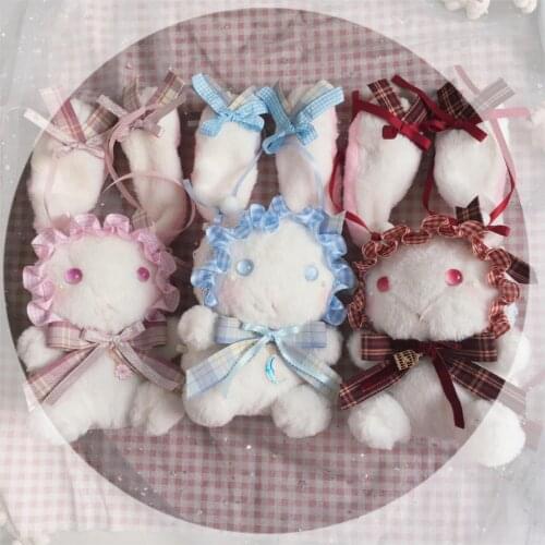 Original Handmade JK Rabbit Bag Soft Girl Crossbody Bag Lolita Element Doll Pupil Changing Backpack Student Female