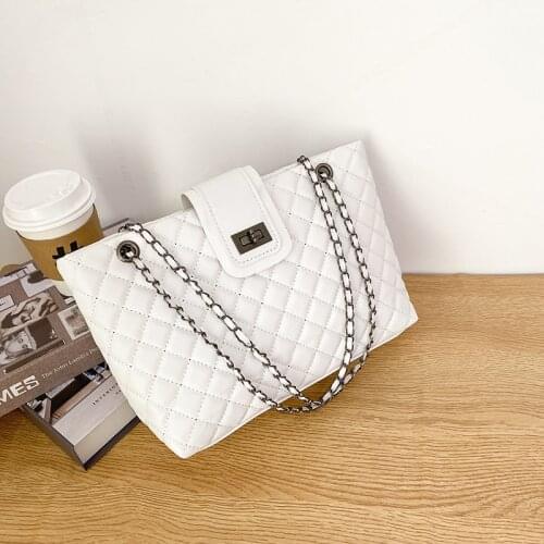 Autumn and Winter Ringer Tote Bag Large Capacity Women Handbag Female Crossbody Bag PU Leather Shoulder Bag