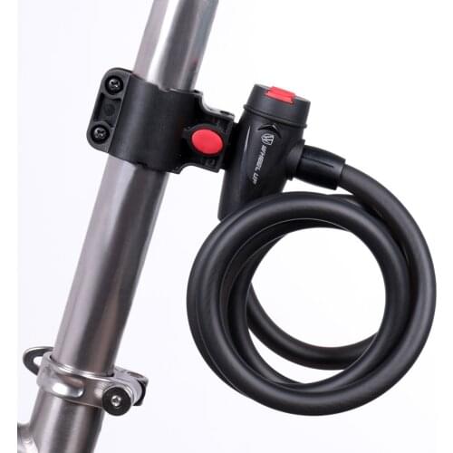 WHEEL UP Anti Theft Cable Lock Steel Wire Safe MTB Road Bike Security Steel Key Bicycle Lock 1.2m 1.5m 1.8m