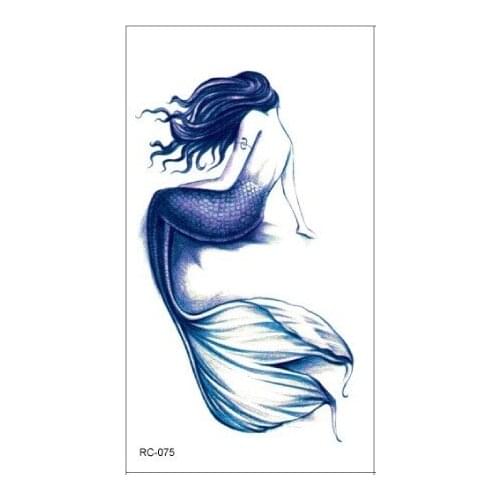 Waterproof Temporary Tattoo Sticker Mermaid tatto stickers flash tatoo fake tattoos for women girl