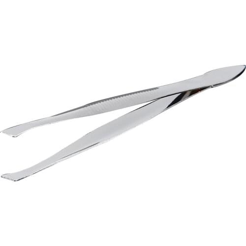 1PCS Eyebrow Hair Tweezers Professional Eyebrow Hair Removal Tweezer Slant Tip Tool Stainless Steel Convenient Small No Rust