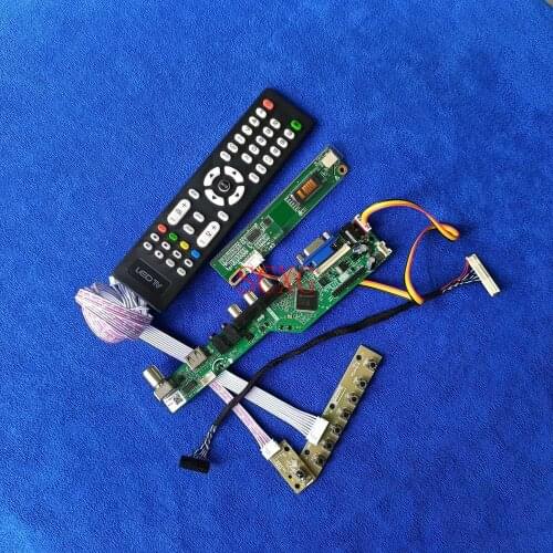 1024*768 Fit CLAA150XH01/A TM150XG-02L11 1CCFL LCD drive controller card Kit LVDS-30Pin Signal Analog USB VGA AV HDMI-compatible