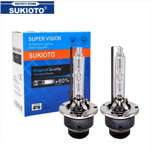 SUKIOTO Car Light Xenon Bulb 12V 35W 55W D2S D4S Xenon HID Lamps 6000K For E63 E65 E46 E60 E85 E53 For W169 W245 W164 W251 X164