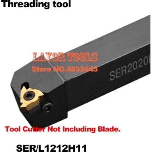 SER1212H11 Toolholder 12*12*100MM CNC turning tool holder, External Threading turning tools, Lathe cutting tools
