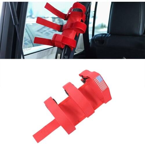 Car Roll Bar Fire Extinguisher Strap Holder for Jeep Compass Wrangler TJ JK JL Gladiator JT 1997-2022 Car Interior Accessories