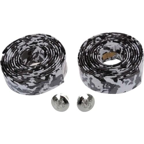 Road Bike / Bicycle Cork Handlebar Tape / Wrap (White with Black)