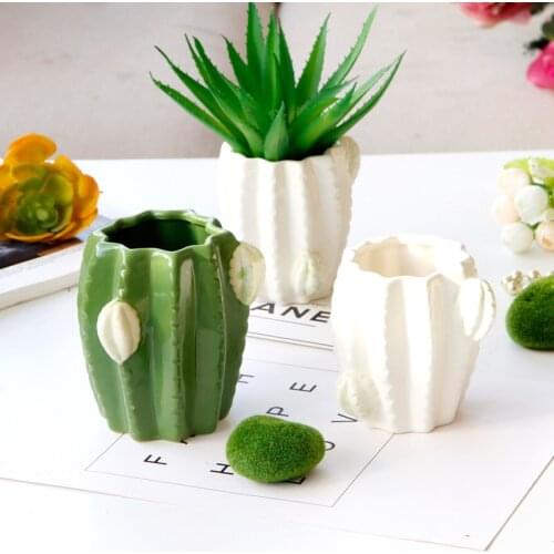 Succulent Plant Pot Cute Ceramic Decorative Flower Pot Cactus Ceramic Flower Pot Home Decor Succulent Planter