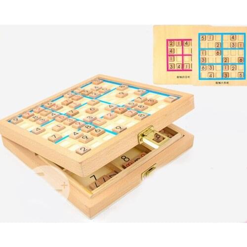 Best Sale Children Sudoku Chess Beech International Checkers Folding Game Table Toy Gift Learning & Education Puzzle Toy