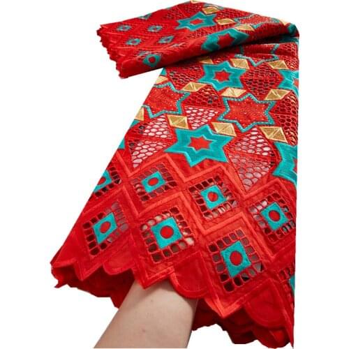 African Swiss Lace Fabric Cotton Lace Fabric Swiss Voile Lace In Switzerland For Wedding Dress 2.5 Yards TY052