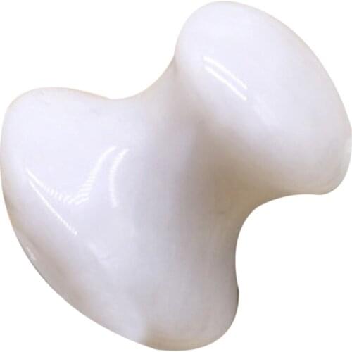 Crystal Jade Mushroom Guasha Board Face Foot Massage Anti-wrinkle Massager Tool Massage & Relaxation 4X4cm TK-ing