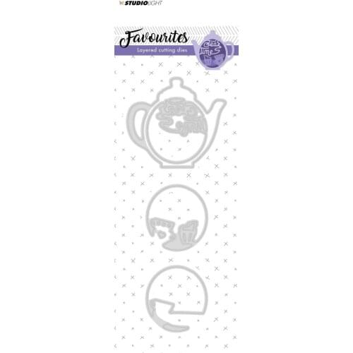 AliliArts Metal Cutting Dies Teapot layer diy Scrapbooking Photo Album Decorative Embossing PaperCard Crafts Die