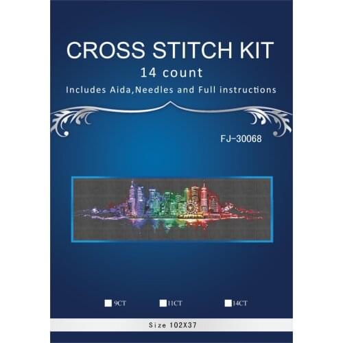 11/14/16/18/27 Cross stitch Set Lovely Counted Cross Stitch Kit morning frog street embroidery dim DMC ANCHOR