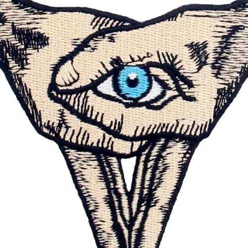 Embird patches Embroidered patch for pants Eye on Heart Hand Sign ceo-friendly handmade 3D sew on patches for kids patch