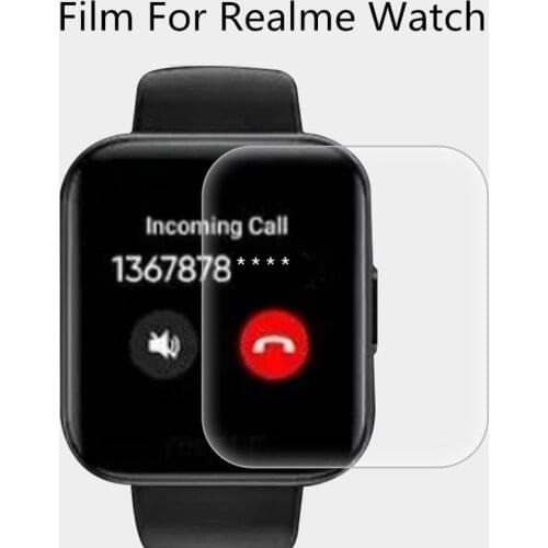 New 2/5pcs TPU Protective Film For Realme Watch Full Cover Screen Protectors For Realme Watch Accessories (Not Tempered Glass)
