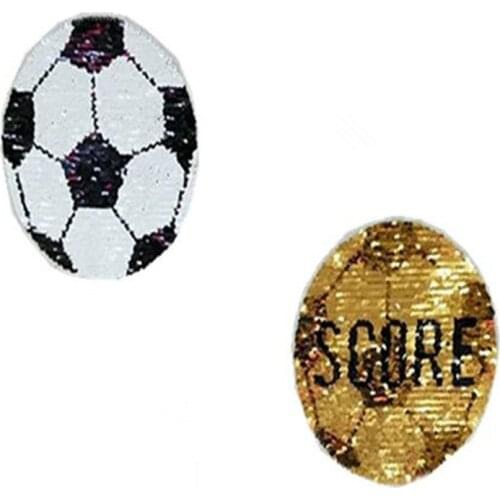 Patch deal with it clothes t shirt women Diy Football Reversible change color sequins biker patches for clothing Cute Stickers