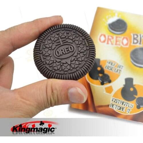 Wholesale 50pcs/lot Restored CYRIL OREO Bite Cookie OREO Bite Out Cookie Surprise Close-Up Magic Trick Magic Props Magic Toys