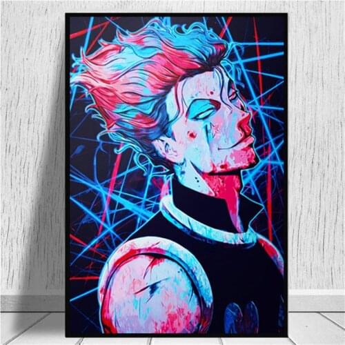 Nordic Posters Wall Art Canvas Painting HunterxHunter Hisoka Morow HxH Anime Canvas Art Canvas Painting For Living Room Decorati
