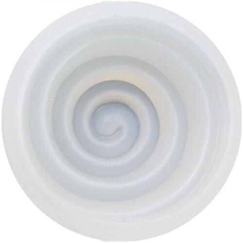 Silicone Mousse Cake Mold 3D Rose Flower Spiral Shape Ice Cream Chocolate Mould R7RC