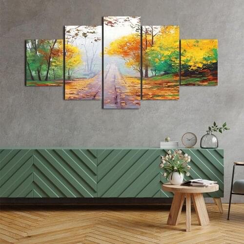 Modern Canvas Painting Landscape Oil Painting Posters and Prints Wall Art Picture for Living Room Home Decor with Frame