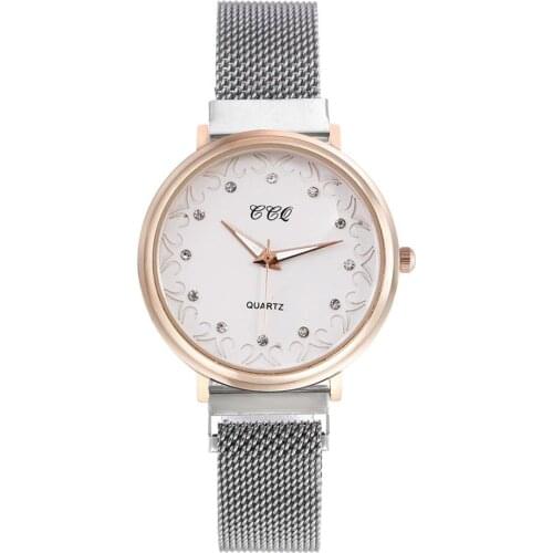 Rose Gold Women Watch 2020 Top Brand Luxury Magnetic Rhinestone Lady Wrist Watch Mesh Female Clock For Dropship relogio feminino
