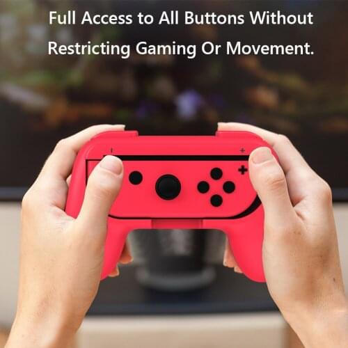 1 Pair Handle Grip Gaming Console Comfortable Controller Left Right Gamepad Grips for Nintendo Switch