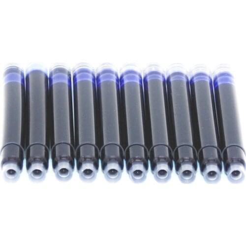 Factory outlets 10pcs Blue high quality writing ink fountain Pen Ink Cartridges ink Refill New