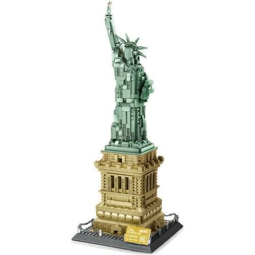 1577Pcs Statue of Liberty New York Building Blocks DIY Educational Toys Famous City Building Creative for Kids Adults