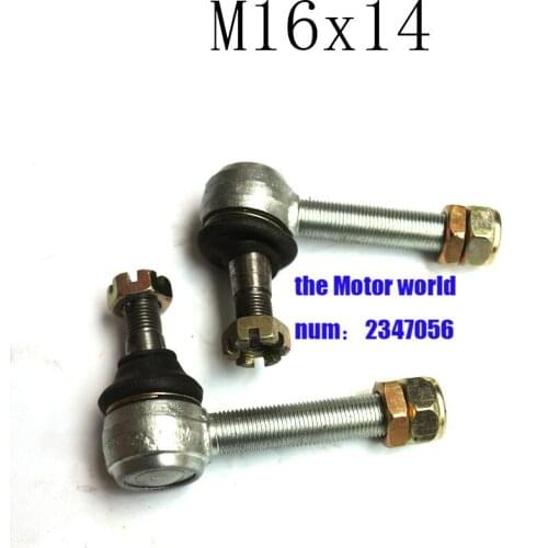 ATV 1 pair Joint Ball U-joint white M14x16 metal Ball Head Tie Rod End for ATV head ball joint Quad Turn joint ball