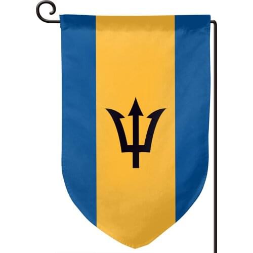 Barbados Small Garden Flag Vertical Double Sided Farmhouse Decoration