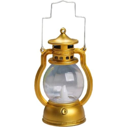 Battery Operated Vintage Plastic Material 7 Colors to Choose LED Lantern Hanging Lanterns for Outdoor Garden and Pathway H3CF