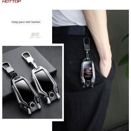 Metal + silica gel Car LED Display Key Cover Case for BMW 7 series i8 740 730li X3 X5