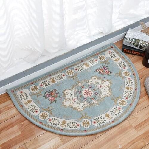 European Semi-Circular Floor Entrance Mat Toilet Bedroom Bathroom Door Water Absorption and Anti-skid Mat for Household Carpet