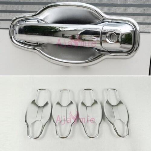 Chrome Car Styling Door Handle Bowl Insert Trim 2016 2017 For Toyota LC Land Cruiser 200 Accessories