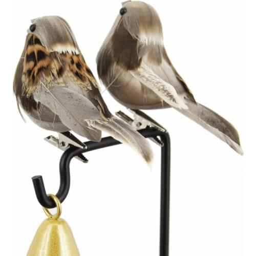 12PCS Artificial Birds Fake Foam Animal Simulation Feather Birds Models DIY Wedding Home Garden Ornament Decoration