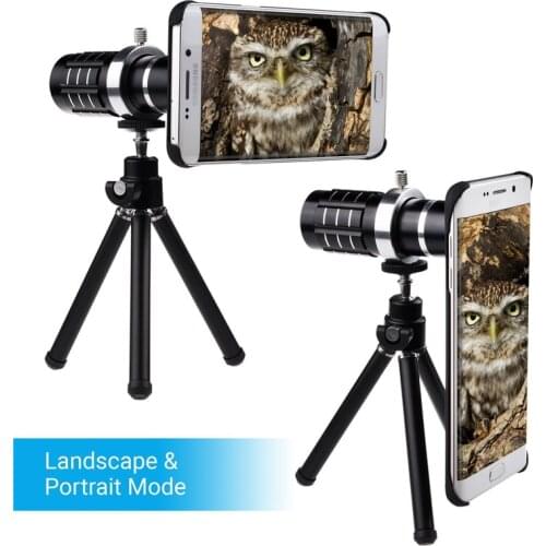 Camera 12X Zoom Telephoto S8 S9 Plus Case Objective Tripod Optical Telescope Lens For Samsung Galaxy S8 S9 PLUS/Drop Shipping