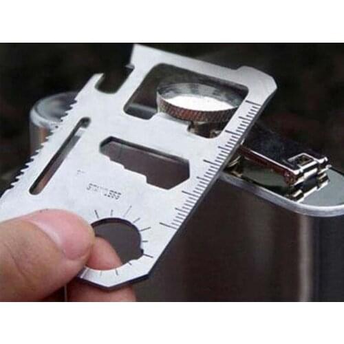 Pocket Multi-tools Stainless Steel Emergency Card Knife Screwdriver Outdoor Sports Camping Hiking Traveling Survival EDC Tool