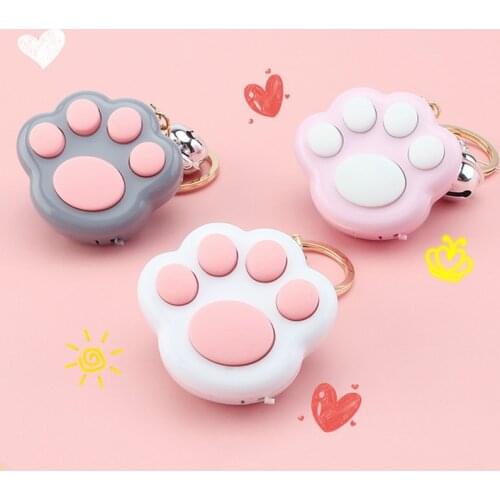 Kawaii Fidget Toys Mini Cat Paw Game Keychain Led Electronic Memory Games for Kids Adults Anxiety Stress Relief Toys Juguetes