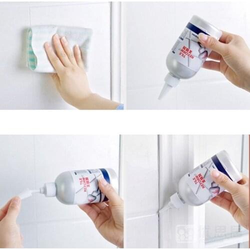 Ceramic Vacuum Whitener 280ml Waterproof Tile Crack Beauty Grout Seam Filling Reform Wall Glue Household Tile Grout Beautiful