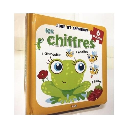 Parent Child Kids Toddler Baby French Book Cute Pictures Puzzle Maths Early Education Enlightenment Cardboard Book Age 0 to 3