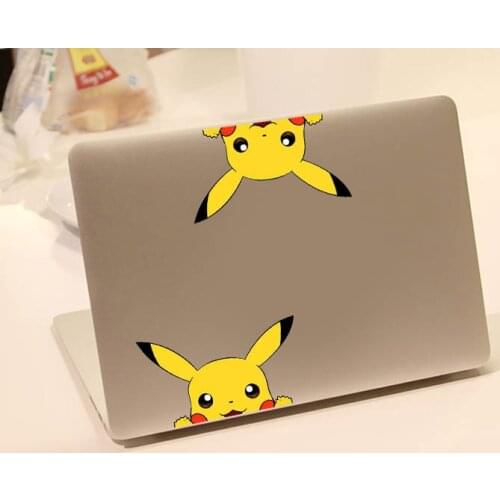 Creative Car Stickers Pocket Monsters Pikachu Waterproof Removable Window Peeping Bumper Stickers Pikachu Gift Toys for Children