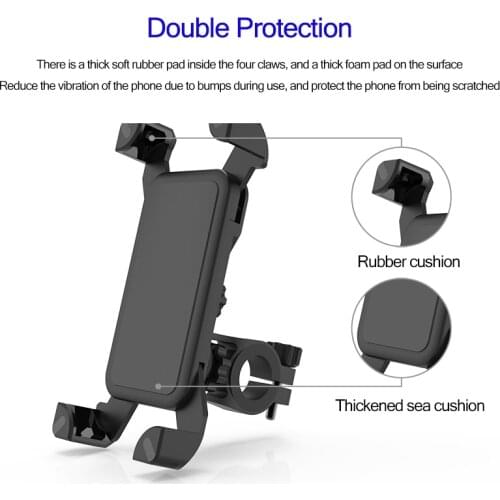 Bicycle Handlebar Clip Mount Bracket 360 degree rotation Mobile Phone Bike Holder Stand For iPhone 6 6plus 7 8 For Samsung