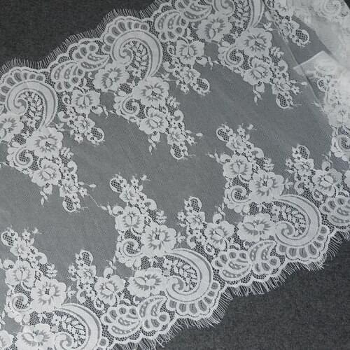 49cm wide high quality mesh eyelashes lace clothing, wedding veil, stitching skirts, accessories