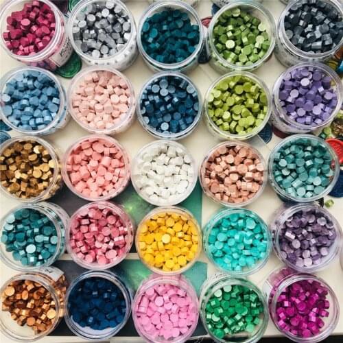 Retro 40 colors 150pcs sealing wax beads high quality for wax seal stamp wedding invitation use