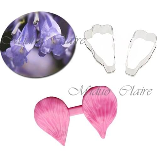 Silicone Australia Jacaranda Petal Veiner & Cutter Flower Petal Cutter Fondant Sugarcraft Metal Cutter Cake Decorating tools