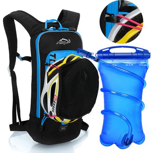 Bicycle-Bag-Hiking Climbing Outdoor Backpack 8L Cycling Bag Men Women Riding Waterproof Breathable Portable Bag Helmet Backpack