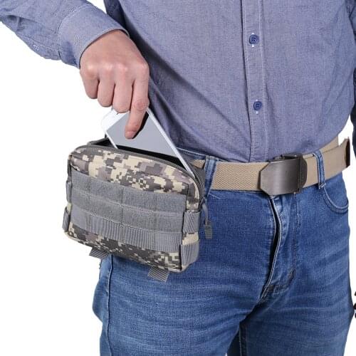 Outdoor Camping Hunting Molle Accessories Pouch Bundle Pocket Nail Cover Case Supplies EDC Tool Bag Zipper Wallet Purse