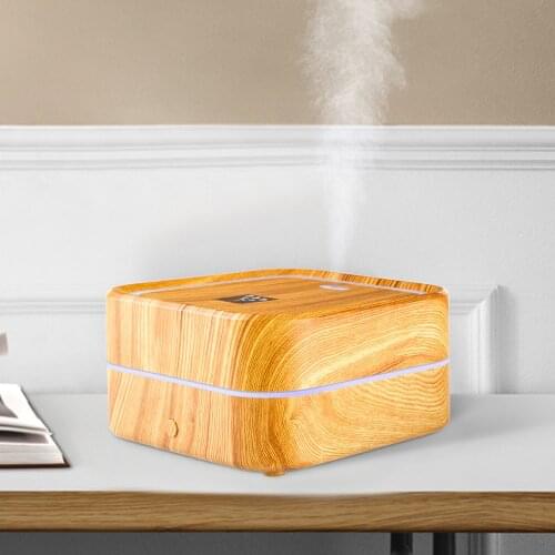 Wood Grain O4 Aroma Diffuser Home Car Ultrasonic Humidifier USB Automatic Spray Diffuser
