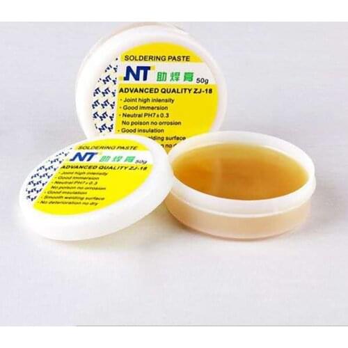 High Quality NT ZJ-18 50g 80g Yellow Rosin Soldering Flux Paste Solder Welding Grease Cream for Phone PCB Teaching Resources